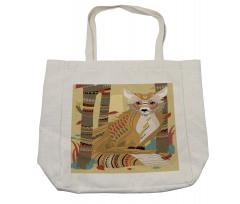 Fluffy Fox in the Forest Shopping Bag