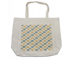 Retro Daisies Shopping Bag