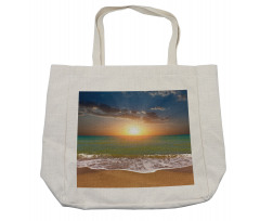 Idyllic Beach Scenery Shopping Bag