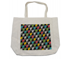 Abstract Art Style Shopping Bag