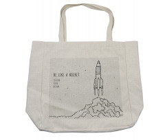 Dream Space Lover Words Shopping Bag