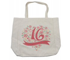 Floral 16 Shopping Bag