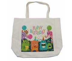 Monster Birthday Shopping Bag