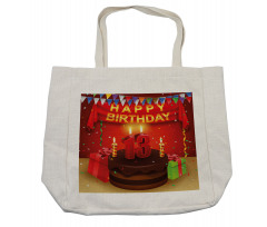 Birthday Party Cake Shopping Bag