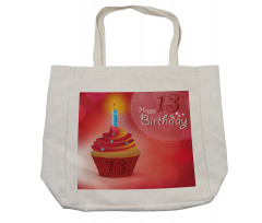 Cupcake 13 Shopping Bag