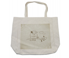 2 Birds Love Shopping Bag