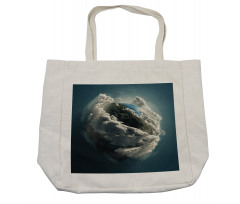 Planet Majestic Clouds Shopping Bag