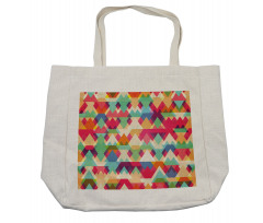 Colorful Triangles Shopping Bag