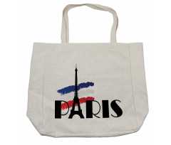 Paris Eiffel Tower Image Shopping Bag