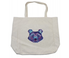 Cosmic Polygonal Portrait Shopping Bag