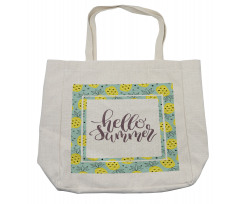 Yellow Pineapples Shopping Bag