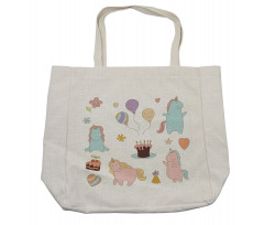 Birthday Animals Shopping Bag