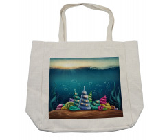 Turritella Communis Houses Shopping Bag