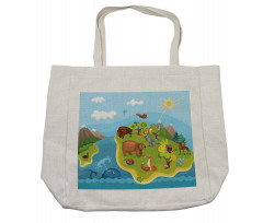 Happy Planet Mountains Shopping Bag