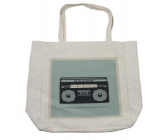 1980s Boombox Image Shopping Bag