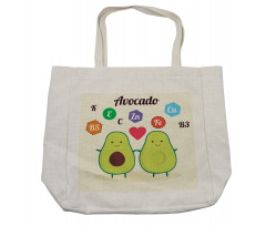 Funny Food Vitamins Shopping Bag