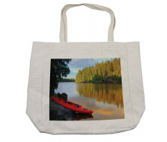 Canoe Lake Autumn Shopping Bag