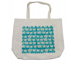 Cartoon Snails Leaves Shopping Bag