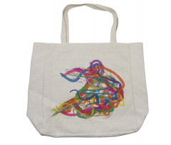 Abstract Art Dancer Shopping Bag