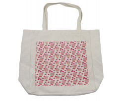 Doodle Style Strawberry Shopping Bag