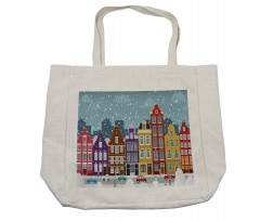 Dutch Town in the Winter Shopping Bag