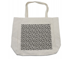 Monochrome Vegetable Pile Shopping Bag