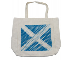 National Flag Scribbled Shopping Bag