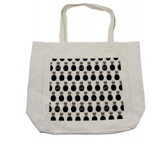 Hello Wording Pineapples Shopping Bag