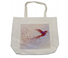 Abstract Hummingbird Shopping Bag