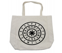 Sun and Nordic Runes Shopping Bag