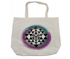 Triangle Watercolors Shopping Bag