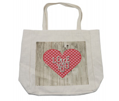 Valentines Day Themed Heart Shopping Bag