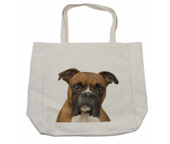 Purebred Dog Front View Shopping Bag