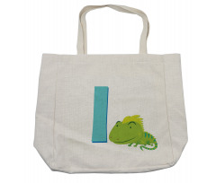 Cartoon Letter I and Animal Shopping Bag