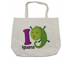 Capital Letter with Cartoon Shopping Bag