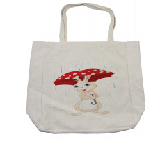 Little Animal with Umbrella Shopping Bag