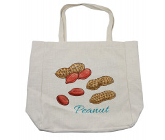 Peanut Sketch of Nut Shopping Bag