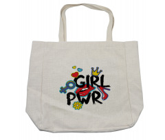 Girl Power with a Crown Shopping Bag