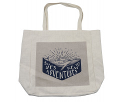 Adventurous Calligraphy Shopping Bag