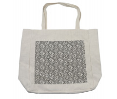 Floral Ornamental Design Shopping Bag