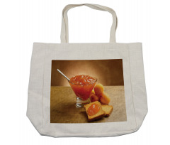 Juicy Apricot Jam and Bread Shopping Bag