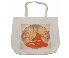 Oriental Calmness Figure Shopping Bag