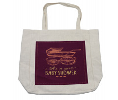 Retro Stroller Girl Shopping Bag