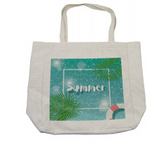 Tropical Summer Square Shopping Bag