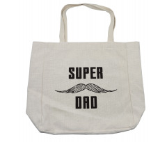 Super Dad with Mustache Shopping Bag