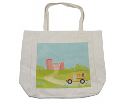 Vehicle on a Spring Day Shopping Bag