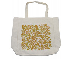 Traditional and Floral Theme Shopping Bag