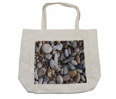 Pebbles by the Sea Beach Shopping Bag