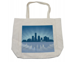 Retro Milwaukee Skyline Shopping Bag