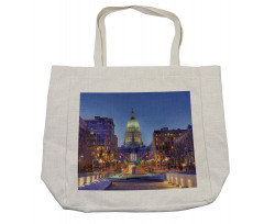 Landmark Building Winter Shopping Bag